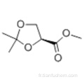 ESTER METHYLIQUE D&#39;ACIDE ALPHA, BETA-ISOPROPYLIDENE-L-GLYCERIQUE CAS 60456-21-5